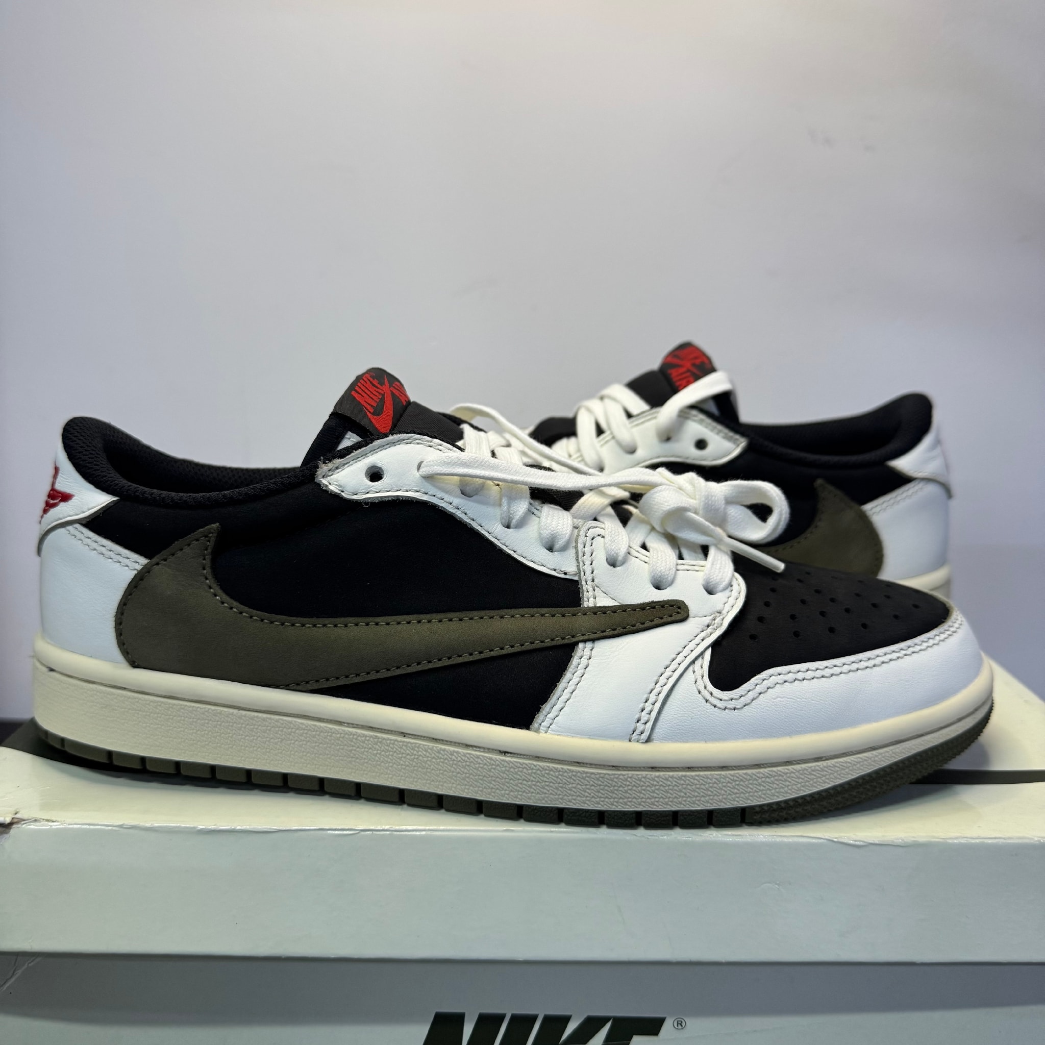 Travis Scott × Nike Women's Air Jordan 1 Low OG "Medium Olive"