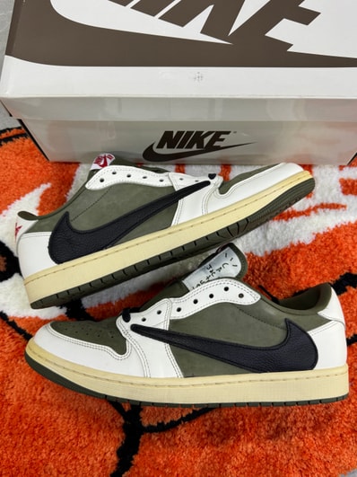 Travis Scott × Nike Air Jordan 1 Low OG SP "Reverse Olive"