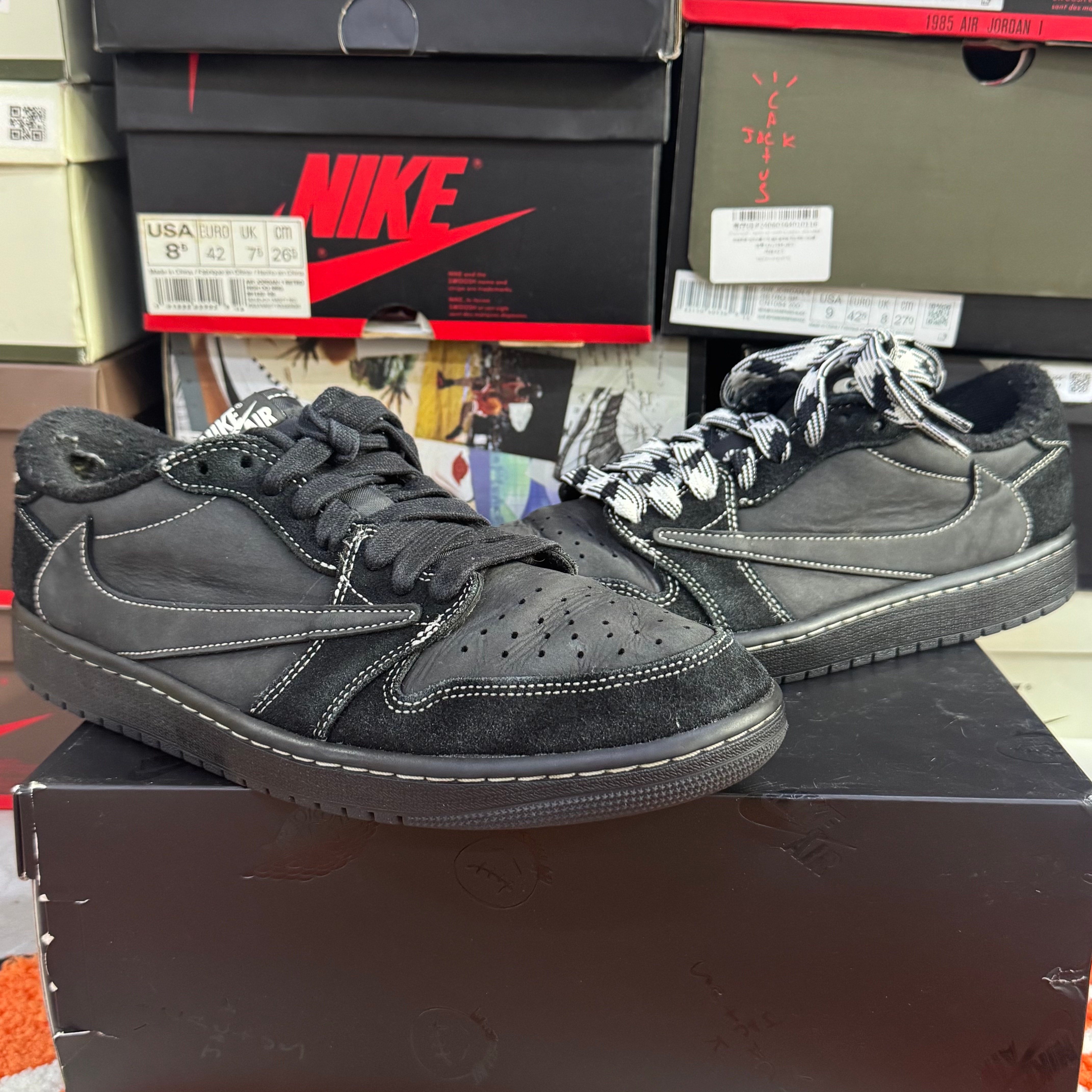 Travis Scott × Nike Air Jordan 1 Low OG SP "Black Phantom"