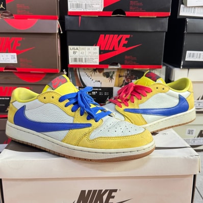 Travis Scott × Nike Women's Air Jordan 1 Retro Low OG "Canary"