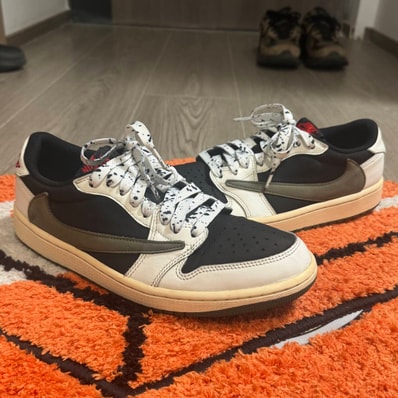 Travis Scott × Nike Women's Air Jordan 1 Low OG "Medium Olive"