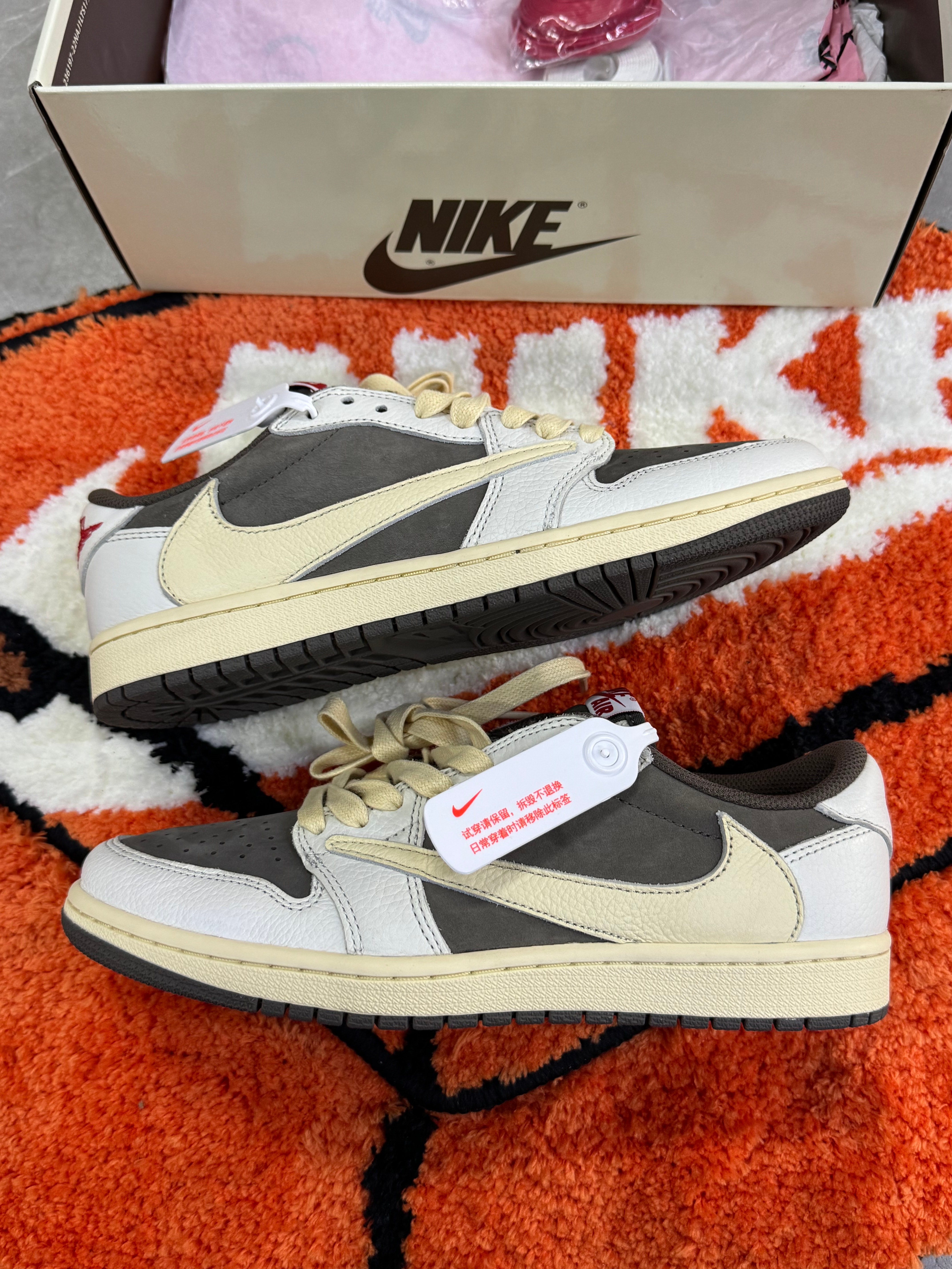 Travis Scott × Nike Air Jordan 1 Low OG SP "Reverse Mocha/Sail and Ridgerock"