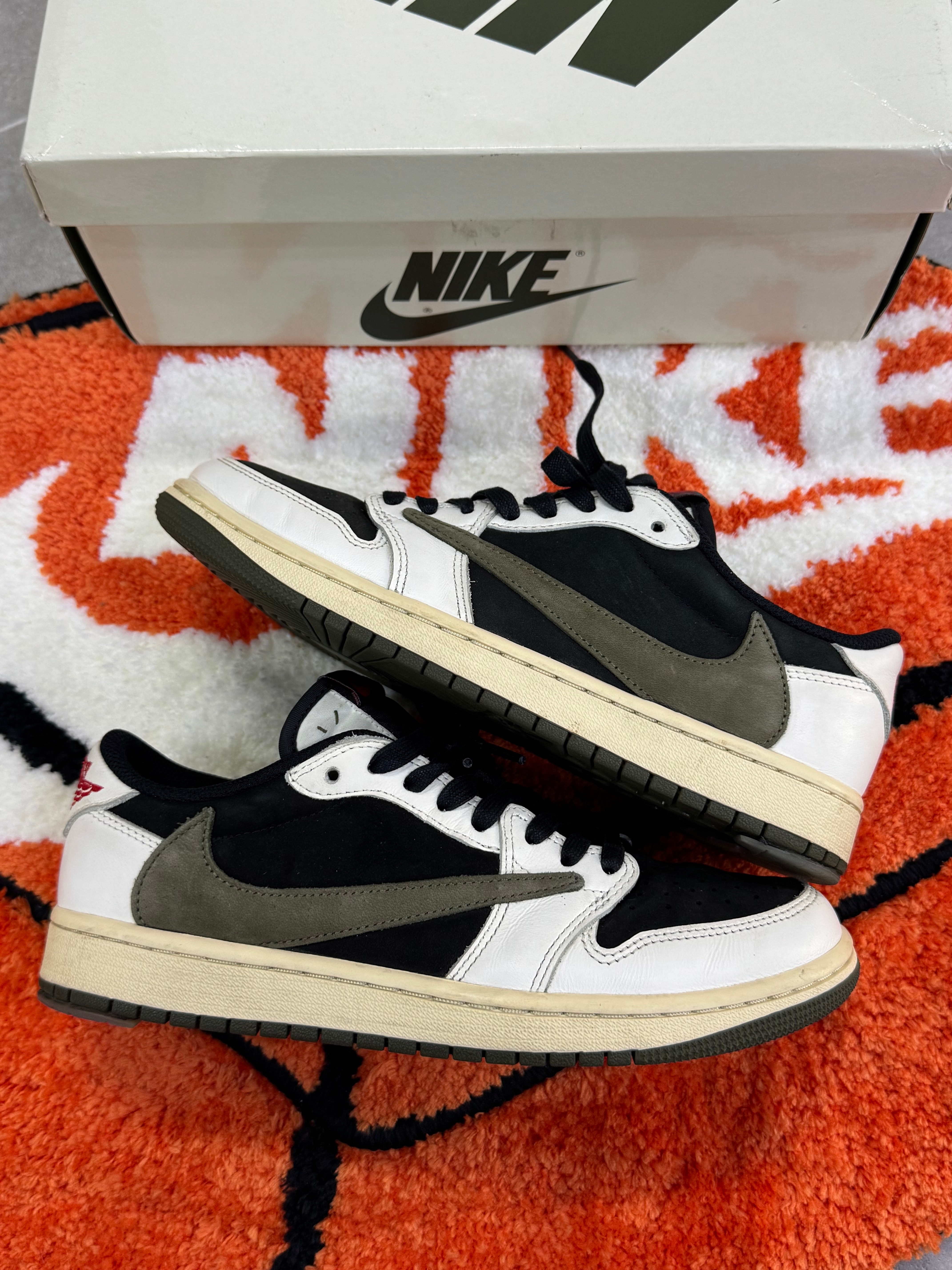 Travis Scott × Nike Women's Air Jordan 1 Low OG "Medium Olive"
