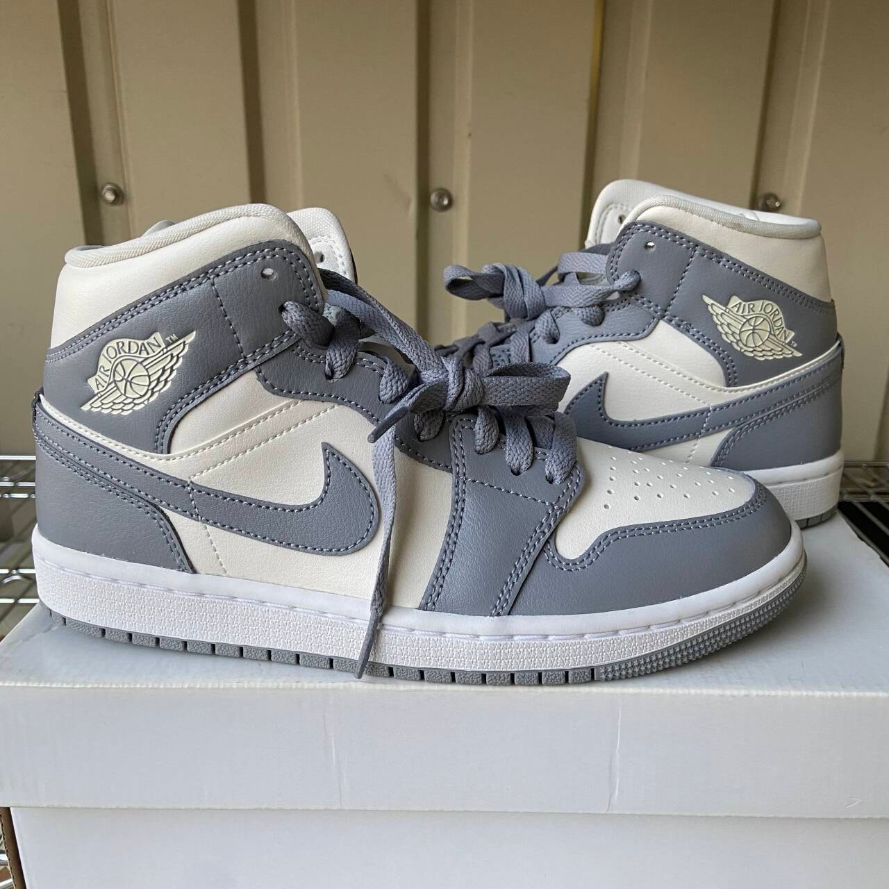 Nike Women's Air Jordan 1 Mid "Grey/Sail"