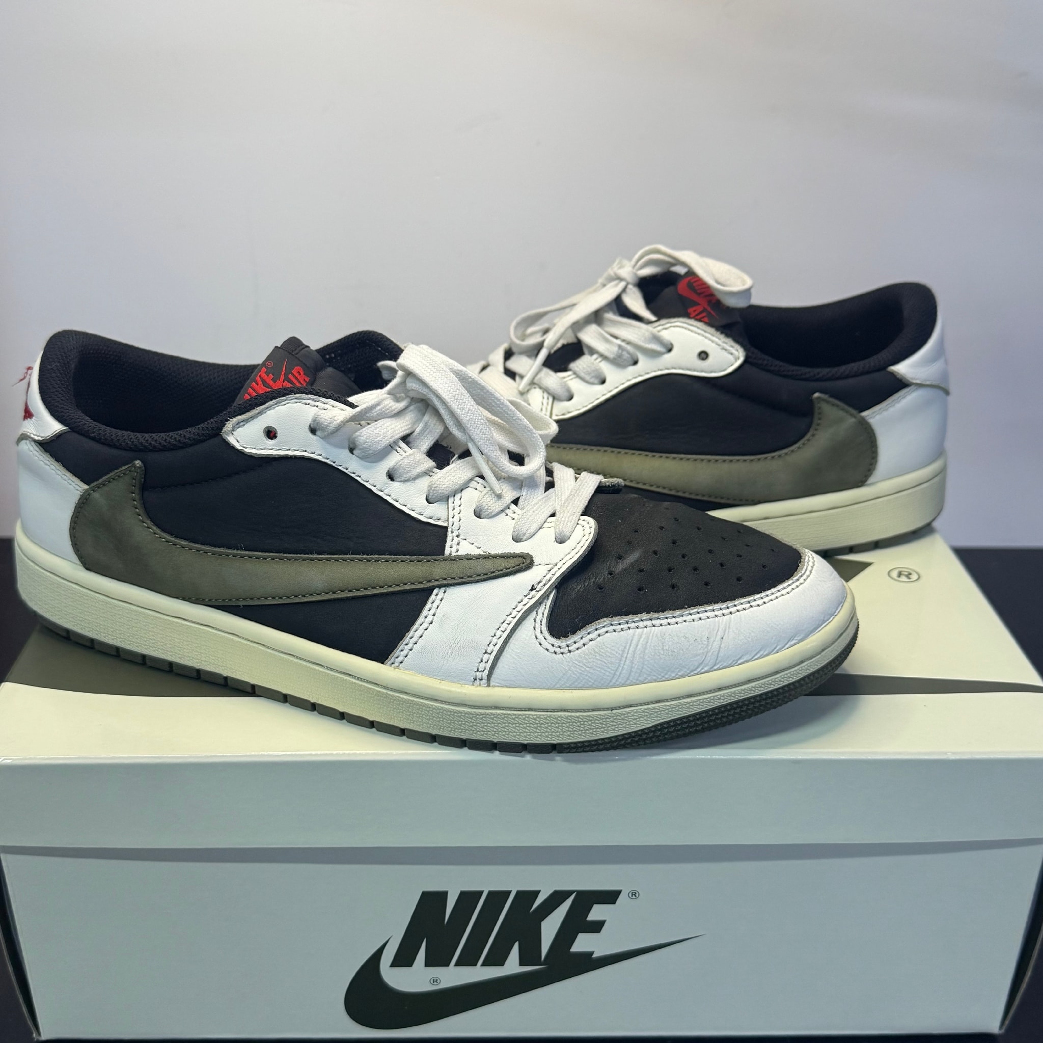 Travis Scott × Nike Women's Air Jordan 1 Low OG "Medium Olive"