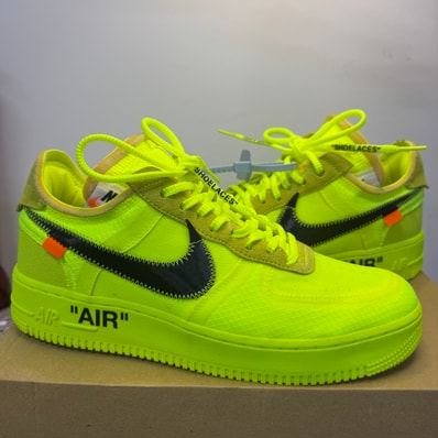 Off-White × Nike Air Force 1 Low "Volt"