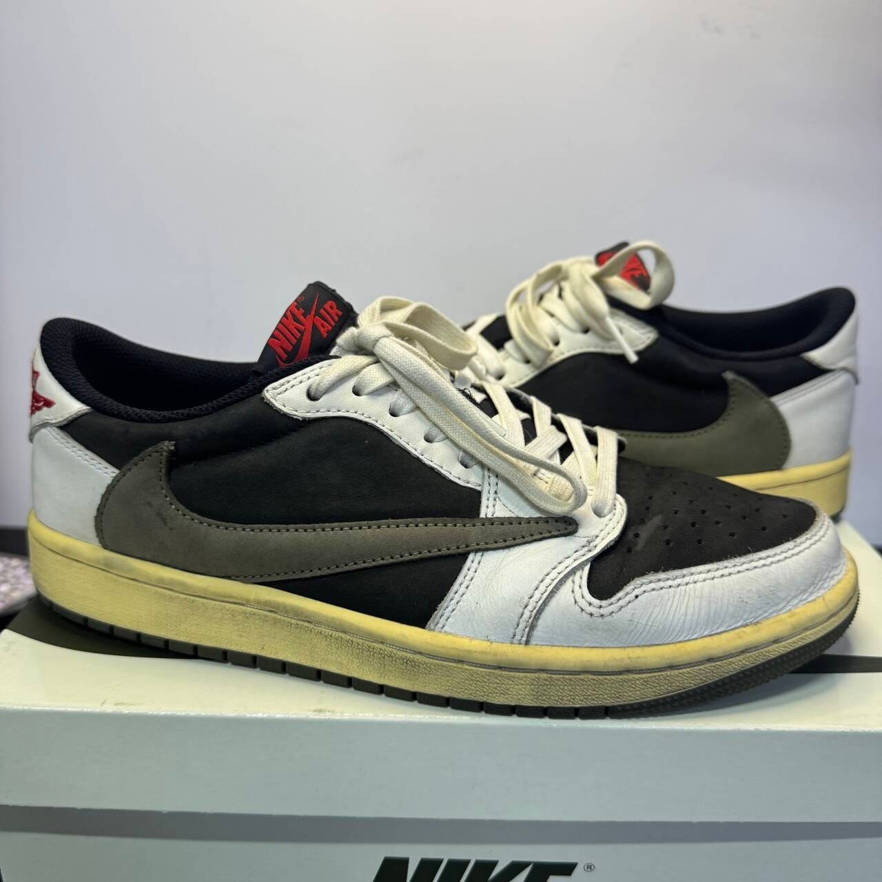 Travis Scott × Nike Women's Air Jordan 1 Low OG "Medium Olive"