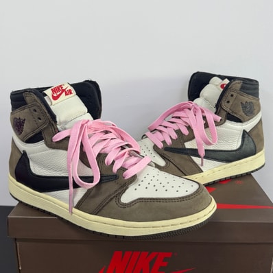 Travis Scott × Nike Air Jordan 1 Retro High OG TS SP "Sail/Dark Mocha"