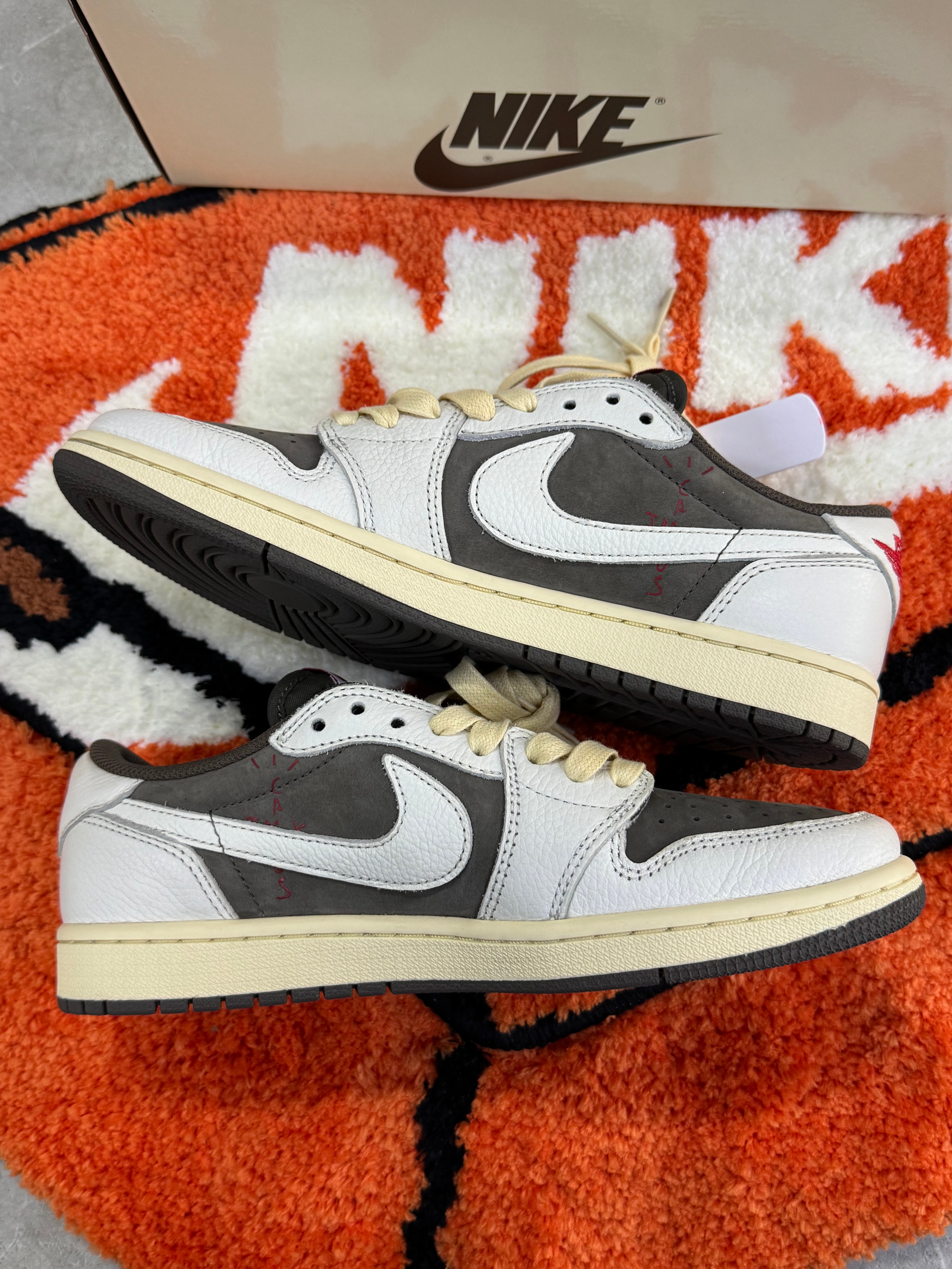 Travis Scott × Nike Air Jordan 1 Low OG SP "Reverse Mocha/Sail and Ridgerock"