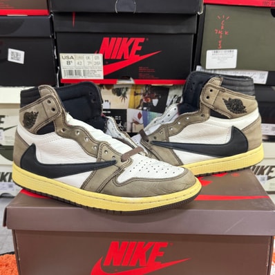 Travis Scott × Nike Air Jordan 1 Retro High OG TS SP "Sail/Dark Mocha"