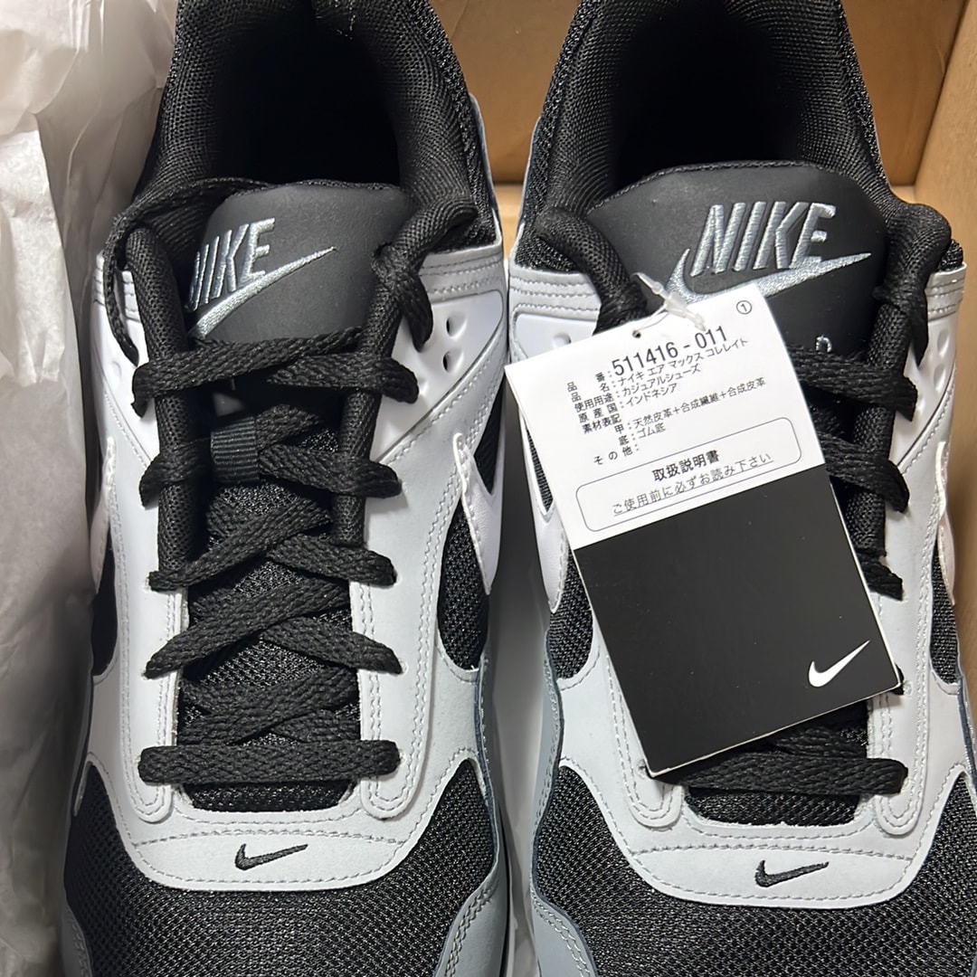 ナイキ エアマックス コリレート "ブラック/クールグレー/ウルフグレー/ホワイト"