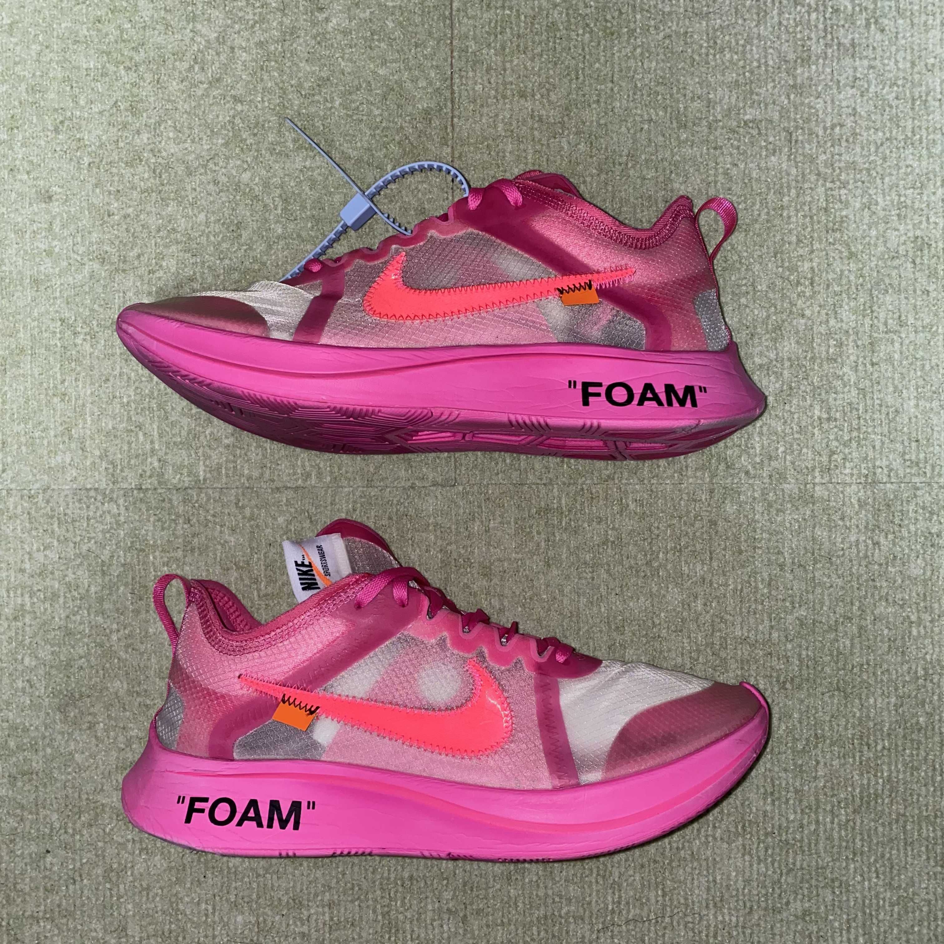 Off-White × Nike Zoom Fly "Pink"