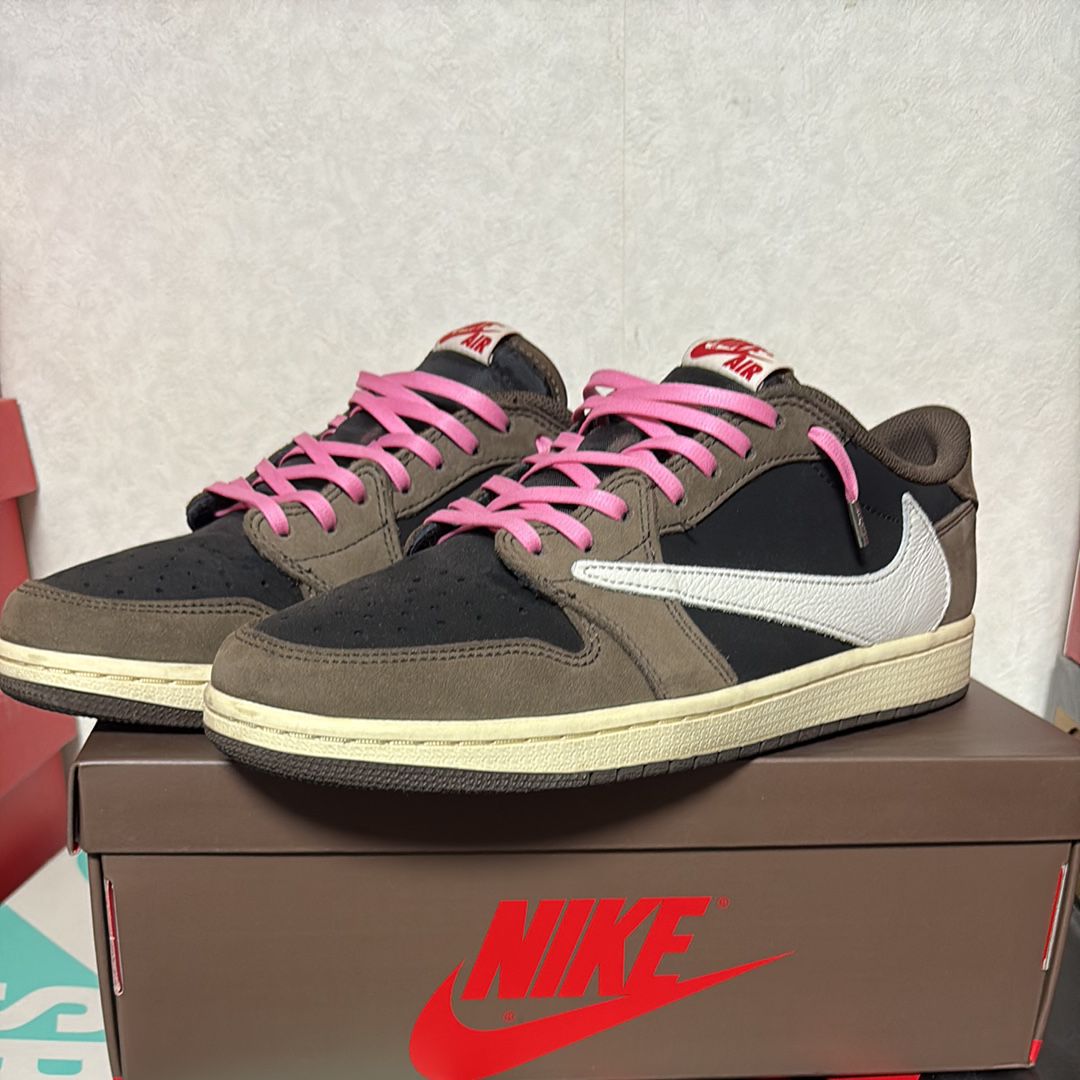 Travis Scott × Nike Air Jordan 1 Low OG SP-T "Black/Dark Mocha"
