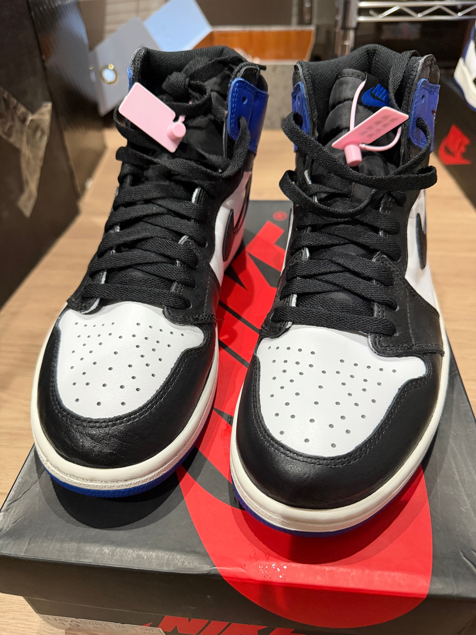 fragment design × Nike Air Jordan 1 Retro High OG "Black/Sport Royal/White"