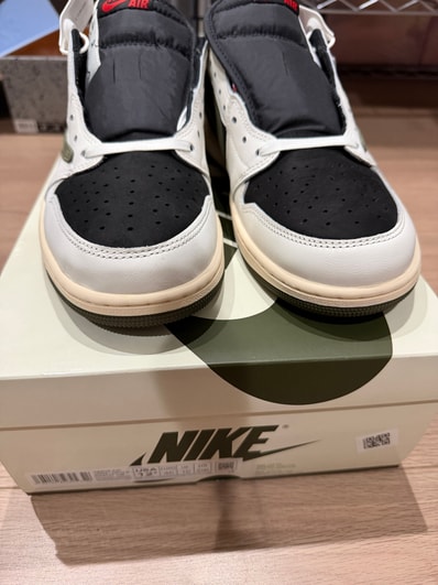 Travis Scott × Nike Women's Air Jordan 1 Low OG "Medium Olive"