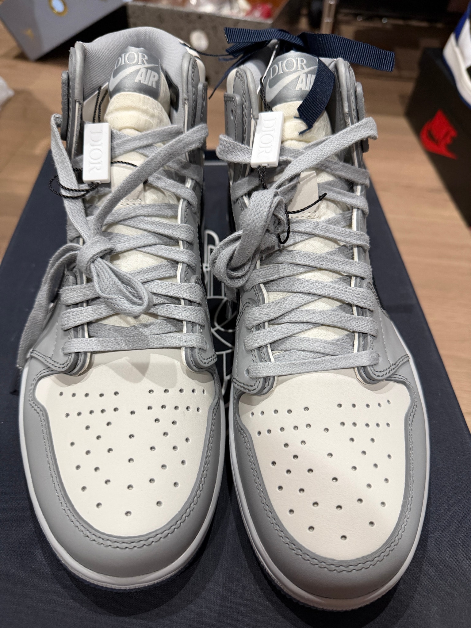 Dior × Nike Air Jordan 1 High OG "Wolf Grey"