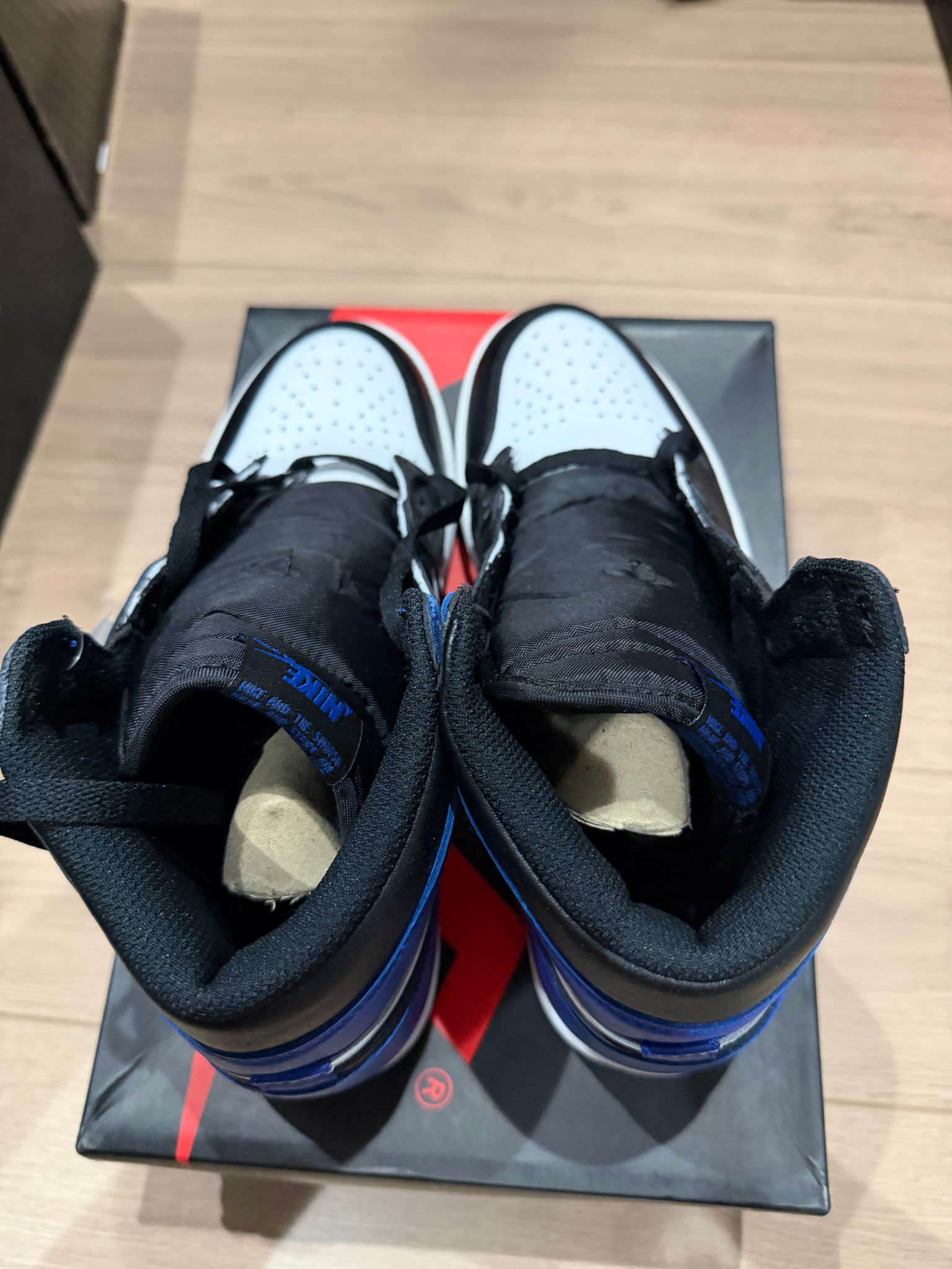 fragment design × Nike Air Jordan 1 Retro High OG "Black/Sport Royal/White"