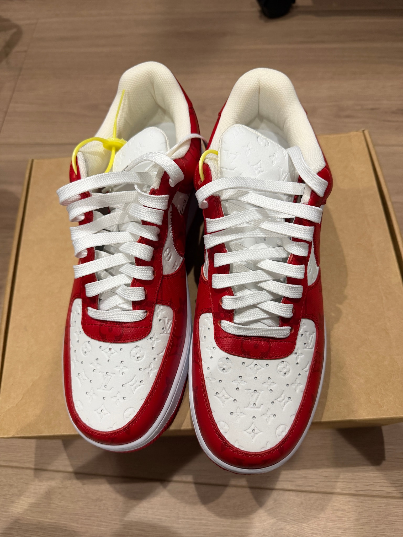 Louis Vuitton × Nike Air Force 1 Low by Virgil Abloh "White & Comet Red"