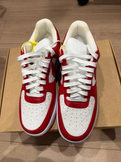 Louis Vuitton × Nike Air Force 1 Low by Virgil Abloh "White & Comet Red"