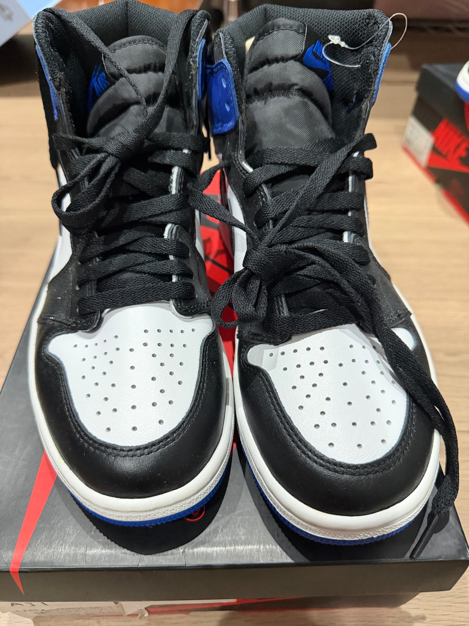 fragment design × Nike Air Jordan 1 Retro High OG "Black/Sport Royal/White"