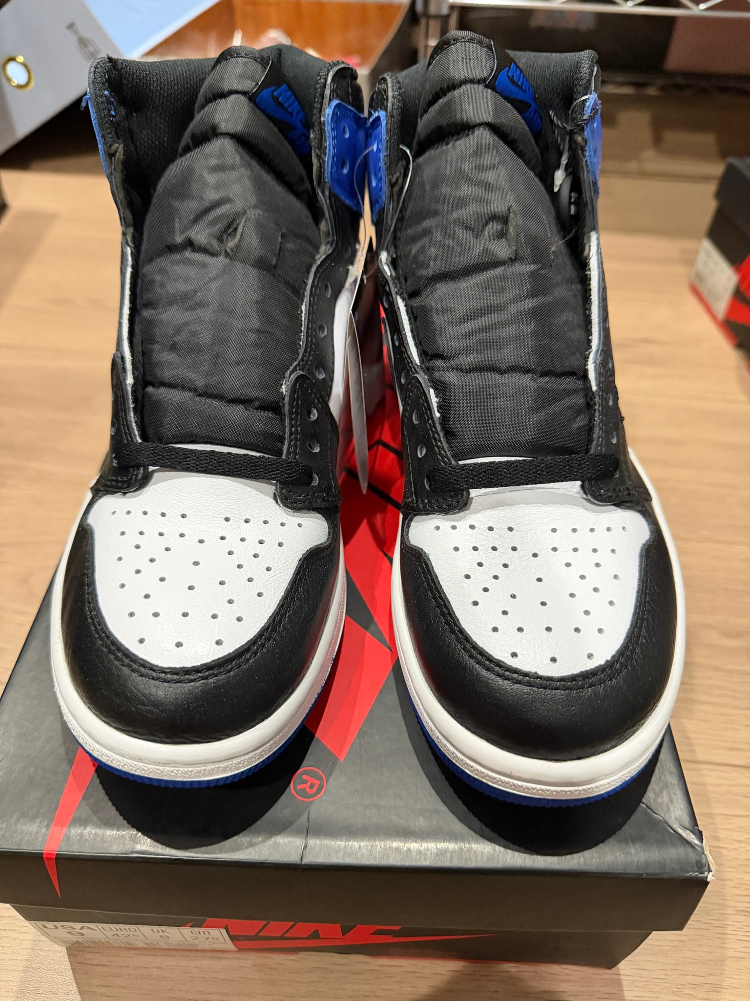 fragment design × Nike Air Jordan 1 Retro High OG "Black/Sport Royal/White"