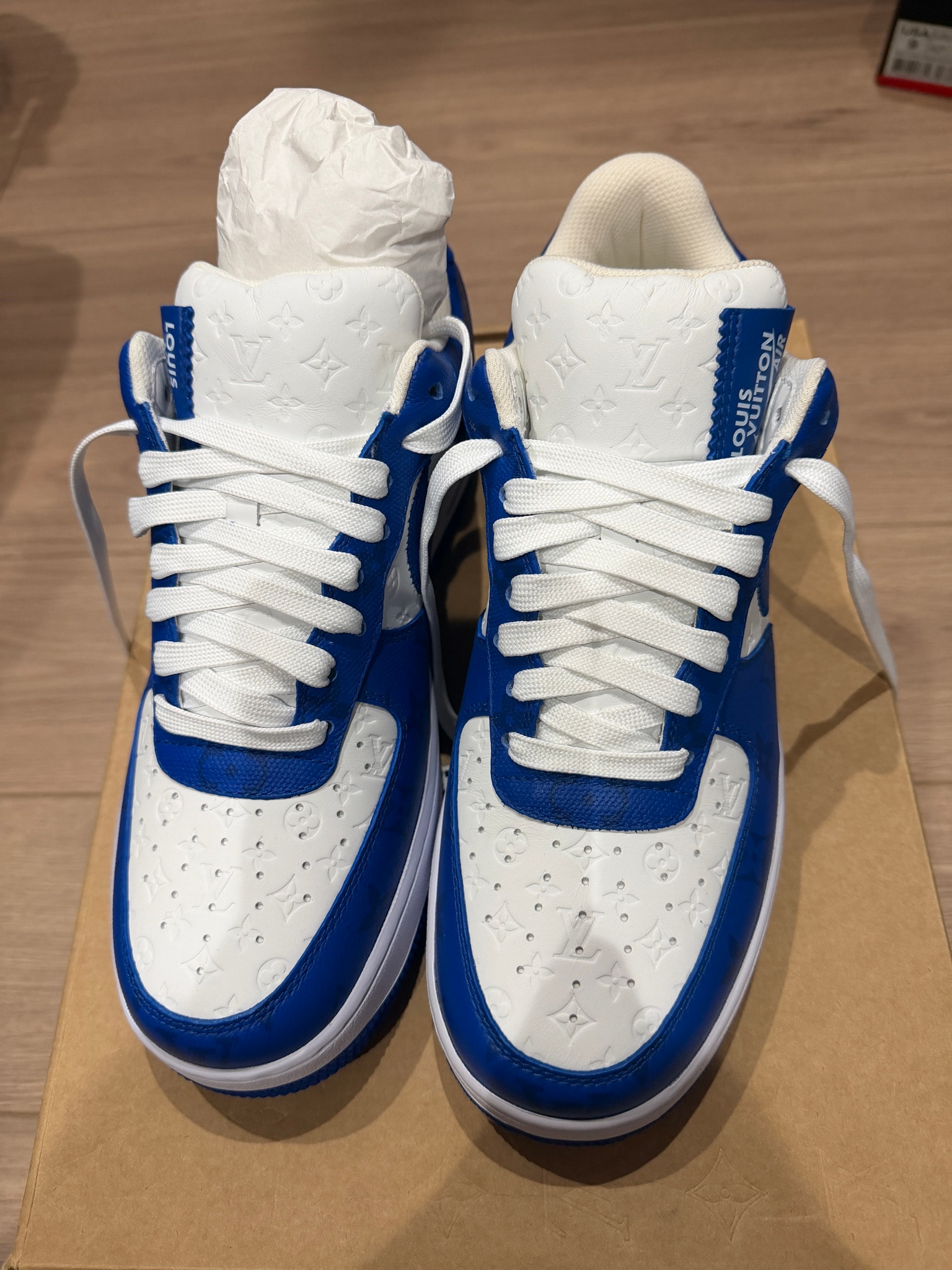 Louis Vuitton × Nike Air Force 1 Low by Virgil Abloh "White & Team Royal Blue"