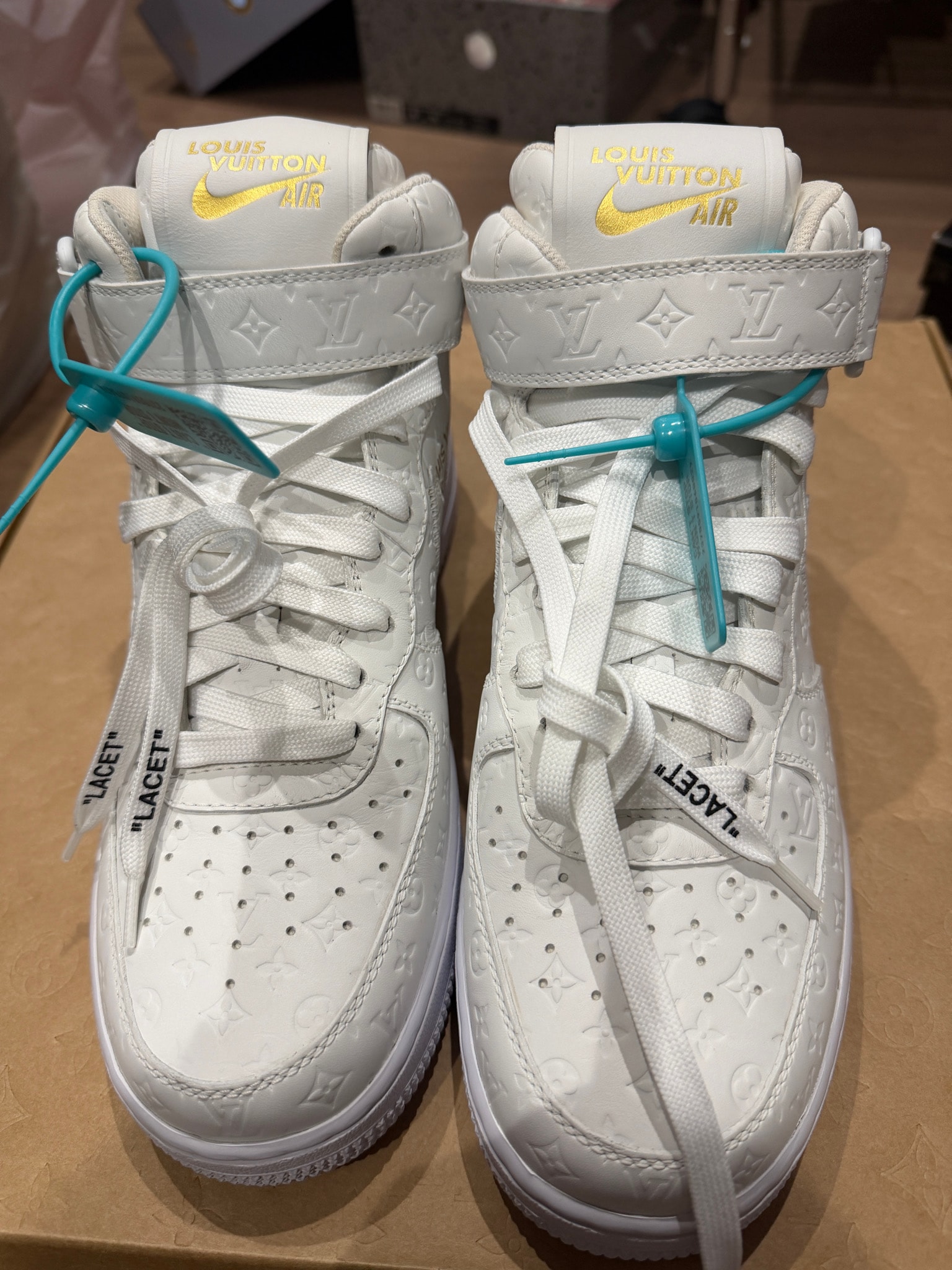 Louis Vuitton × Nike Air Force 1 Mid by Virgil Abloh "White"