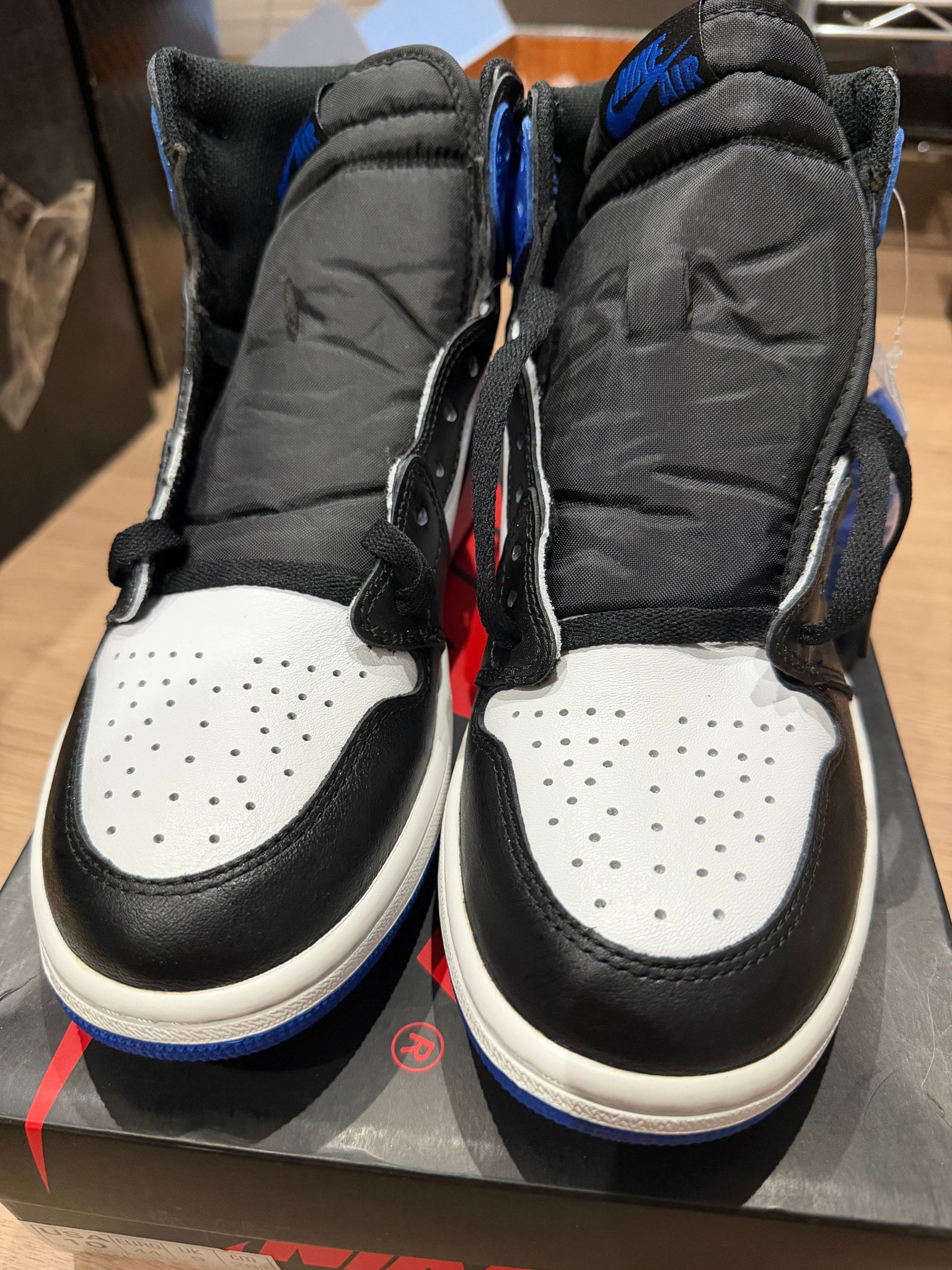 fragment design × Nike Air Jordan 1 Retro High OG "Black/Sport Royal/White"