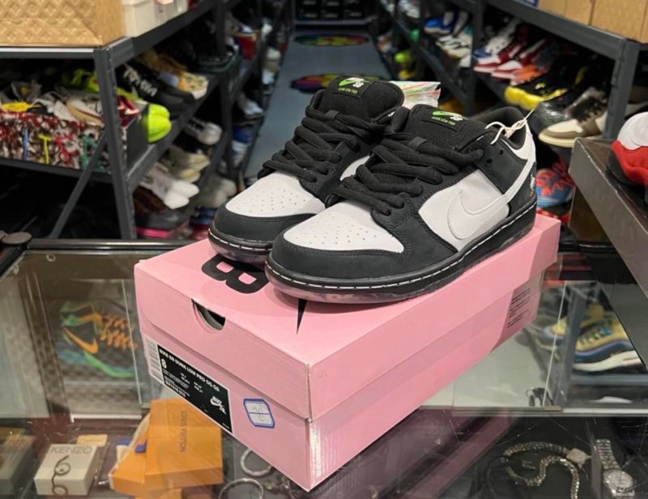STAPLE × Nike SB Dunk Low "Pigeon Black/White"