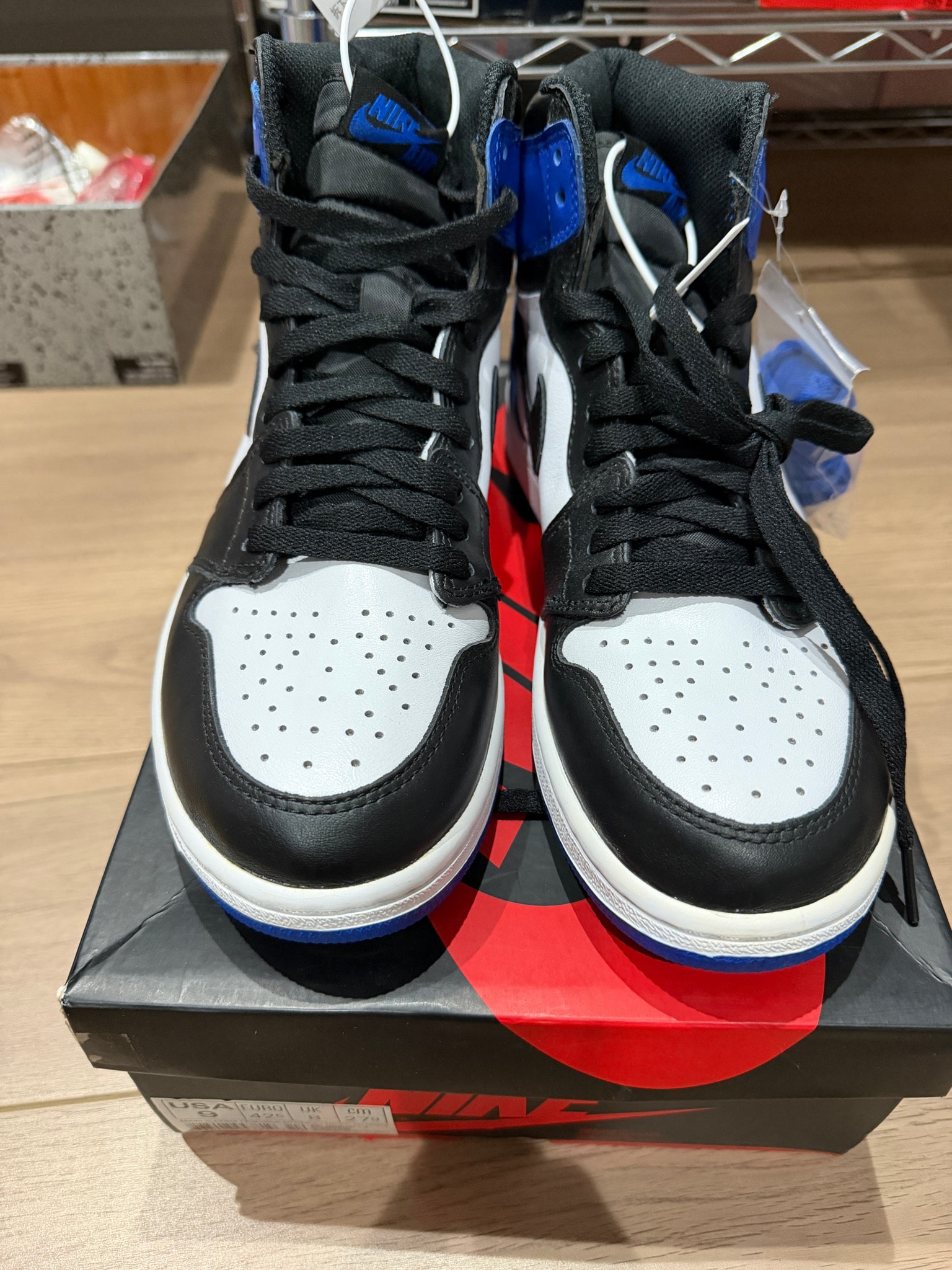 fragment design × Nike Air Jordan 1 Retro High OG "Black/Sport Royal/White"