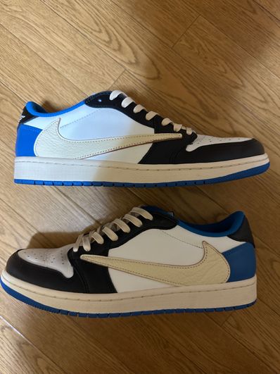 Travis Scott × fragment design × Nike Air Jordan 1 Low OG SP "Military Blue"