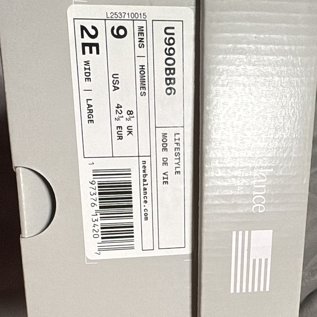 New Balance 990V6 Made in USA "Triple Black"