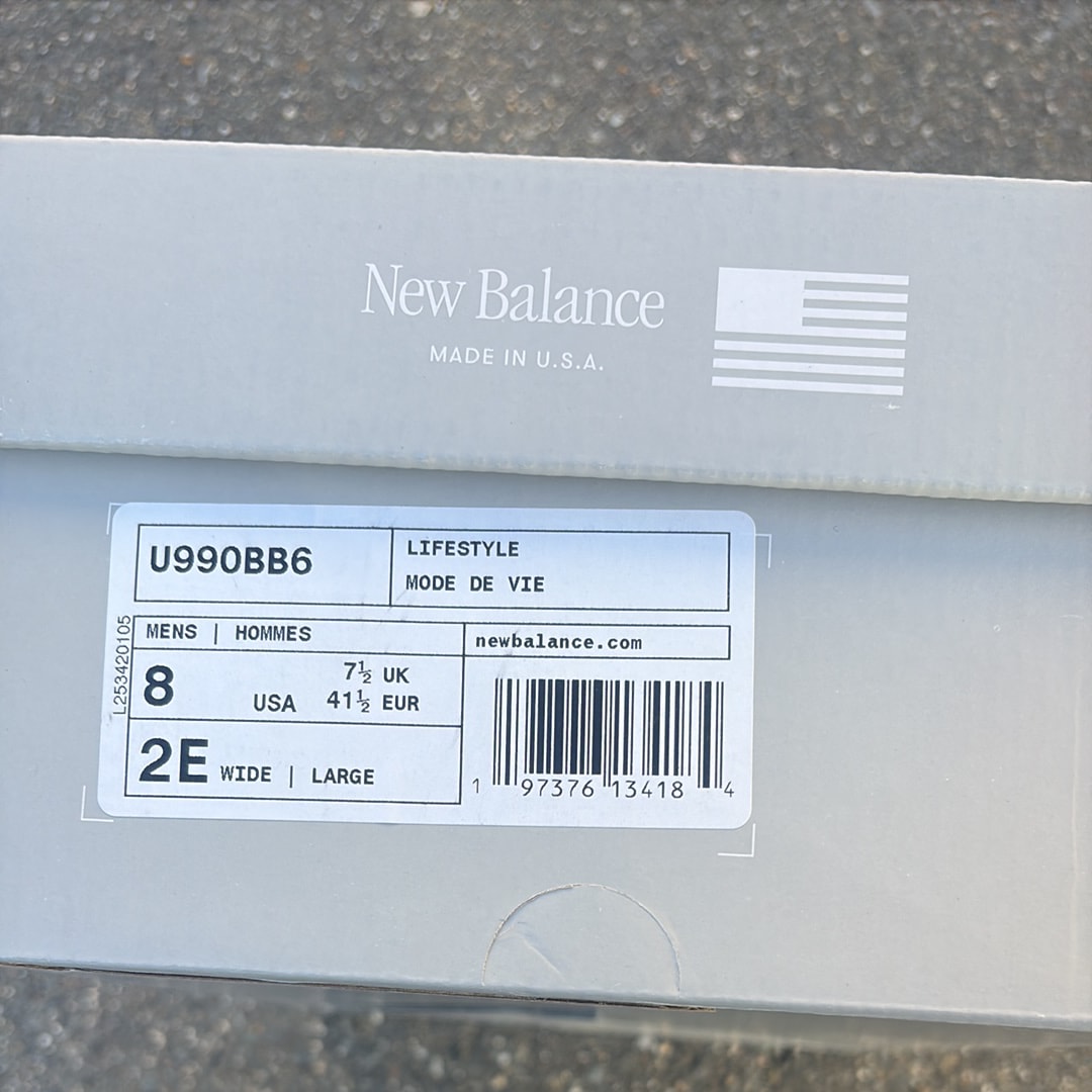 ニューバランス 990V6 "トリプルブラック"