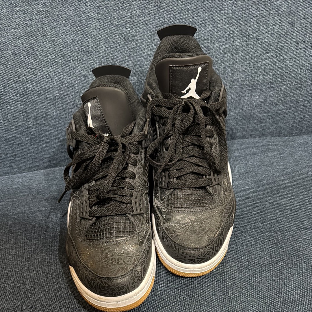 Nike Air Jordan 4 Retro "Laser Black/Gum"