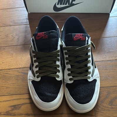 Travis Scott × Nike Women's Air Jordan 1 Low OG "Medium Olive"