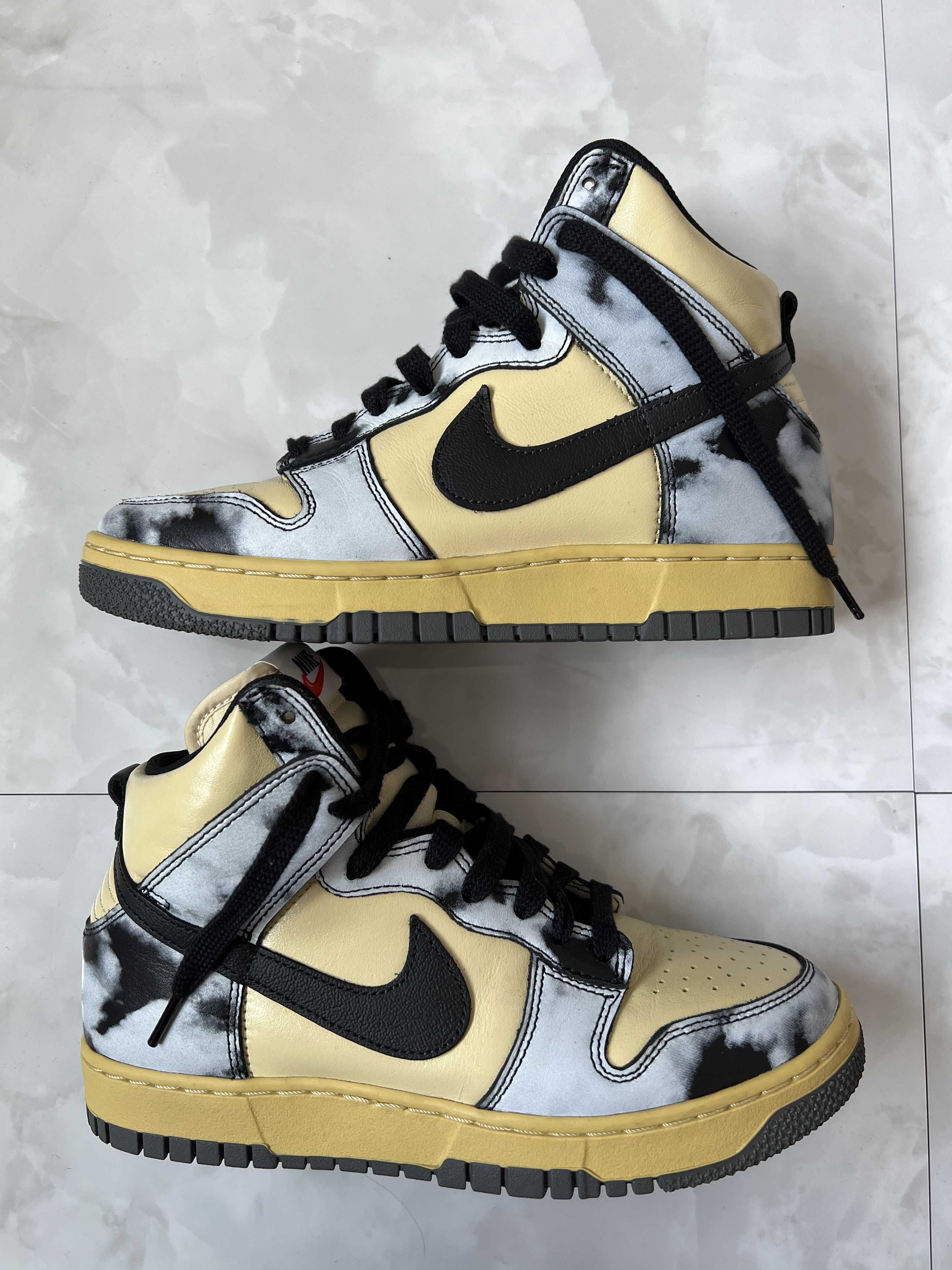 Nike Dunk High "Black Acid Wash"