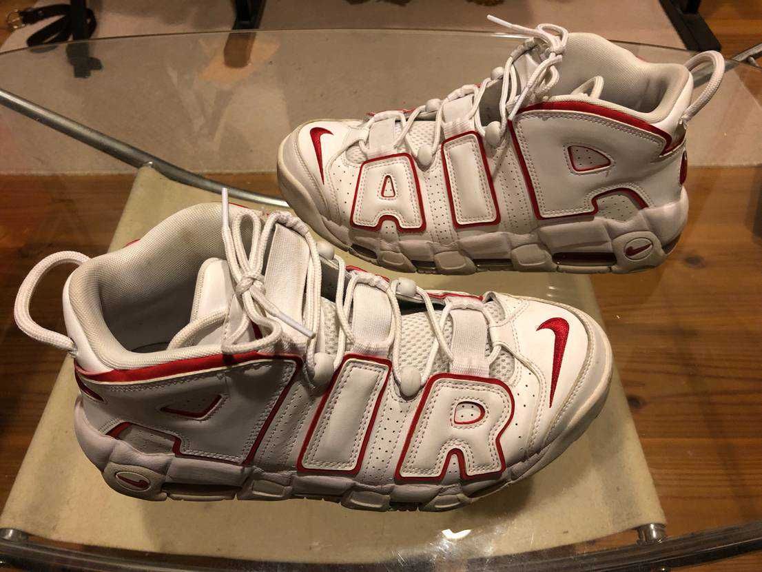 NIKE AIR MORE UPTEMPO "WHITE/VARSITY RED" (2021)