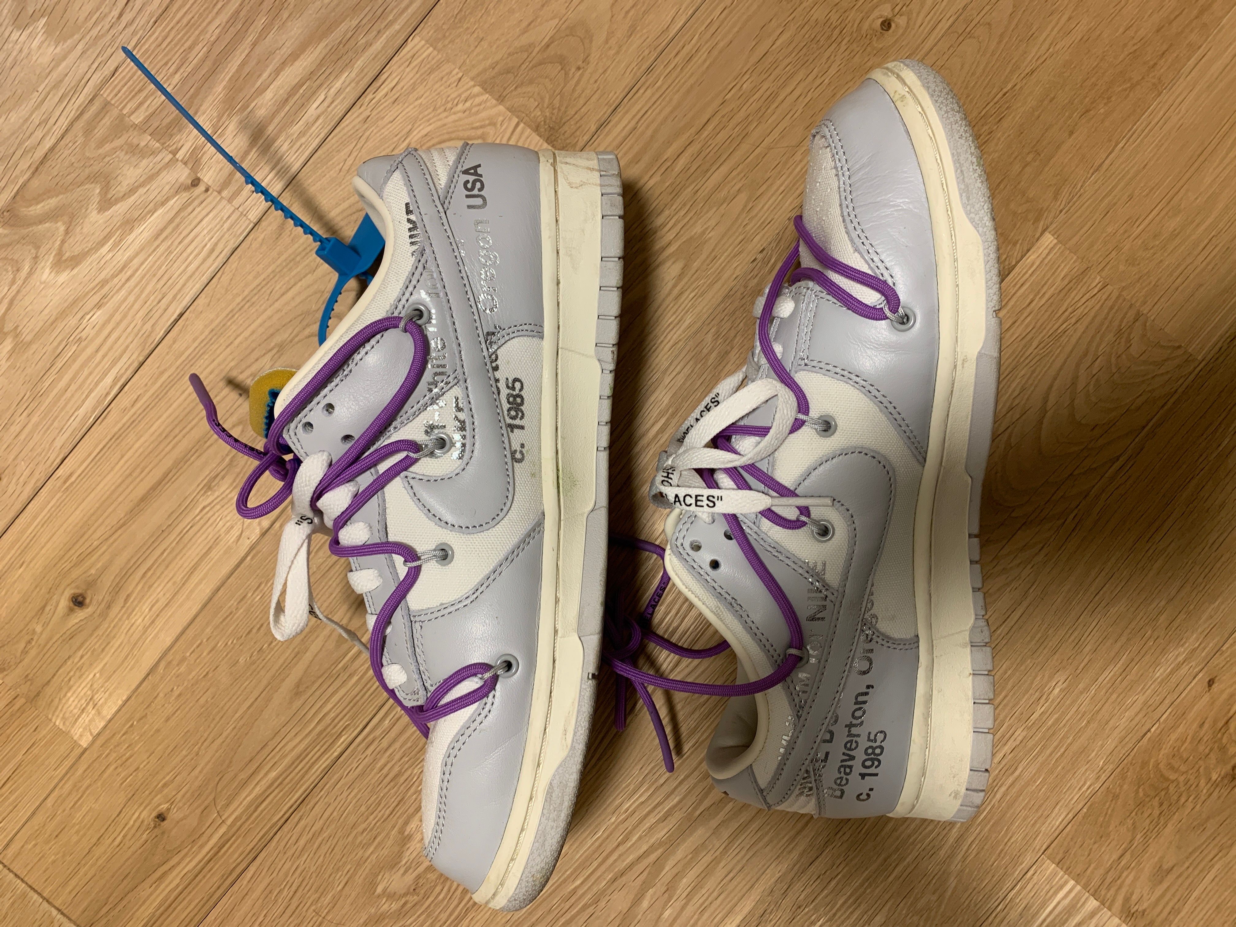 Off-White × Nike Dunk Low "Sail/Neutral Gray"