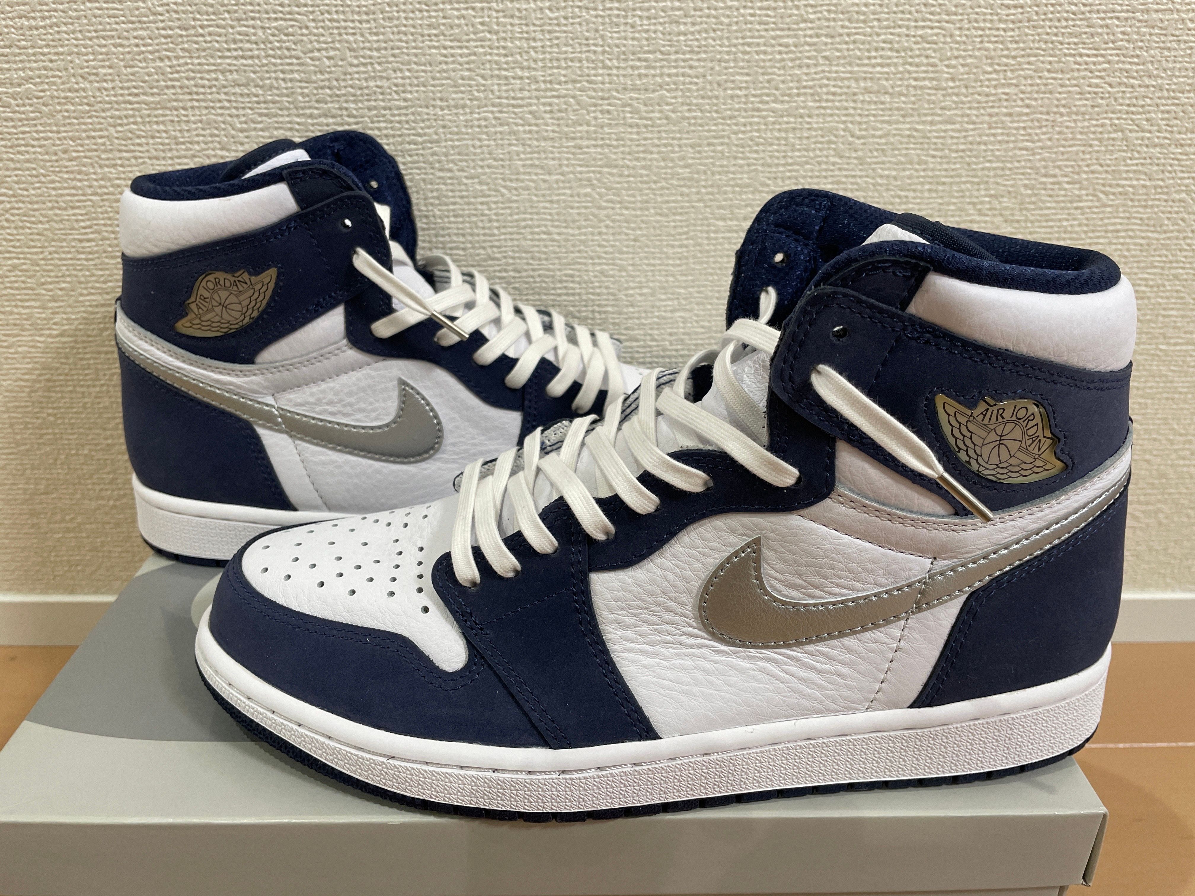 Nike Air Jordan 1 High OG CO.JP "White/Midnight Navy" (2020)(ブリーフケースなし)