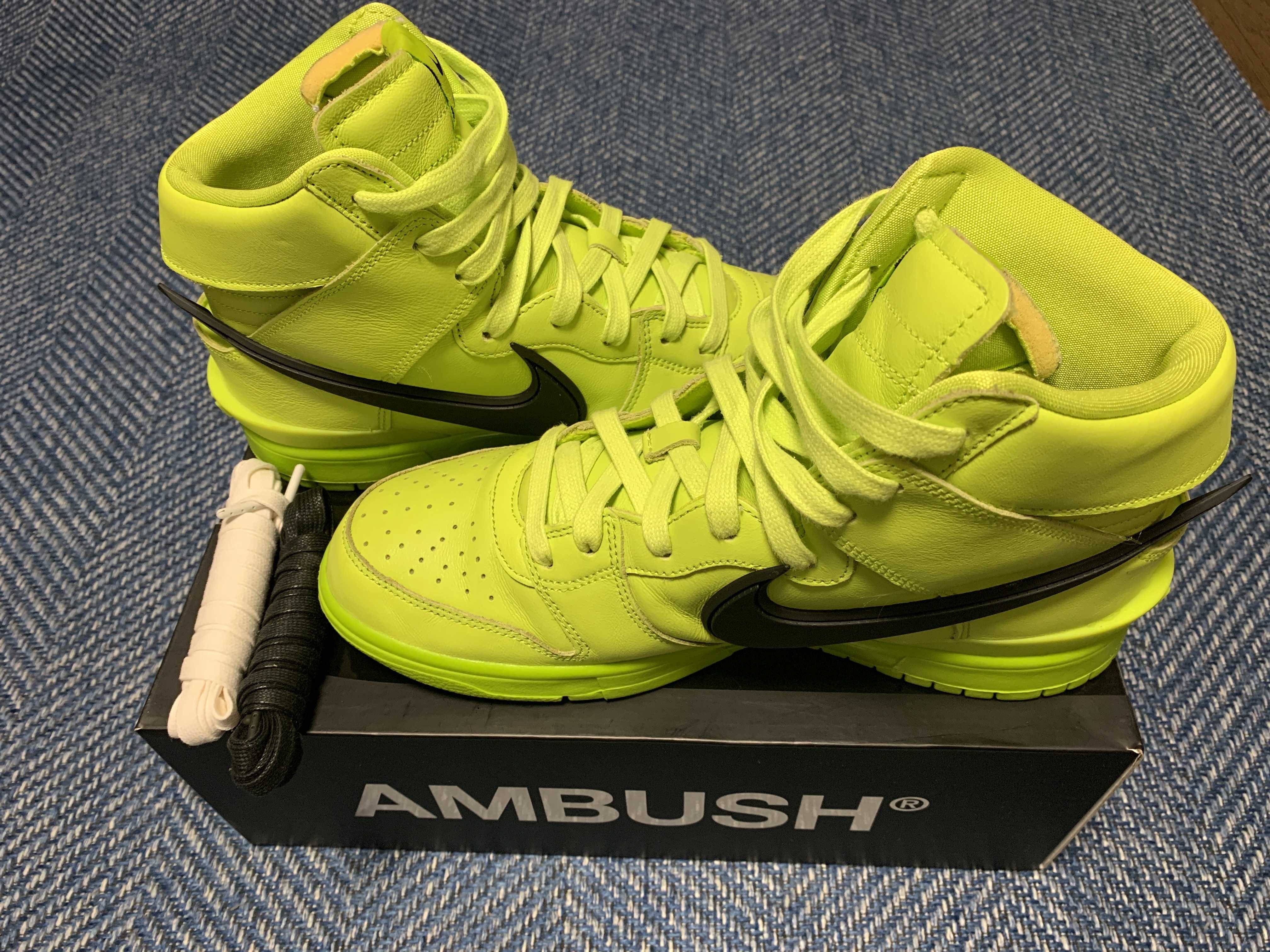 AMBUSH × NIKE DUNK HIGH "FLASH LIME"