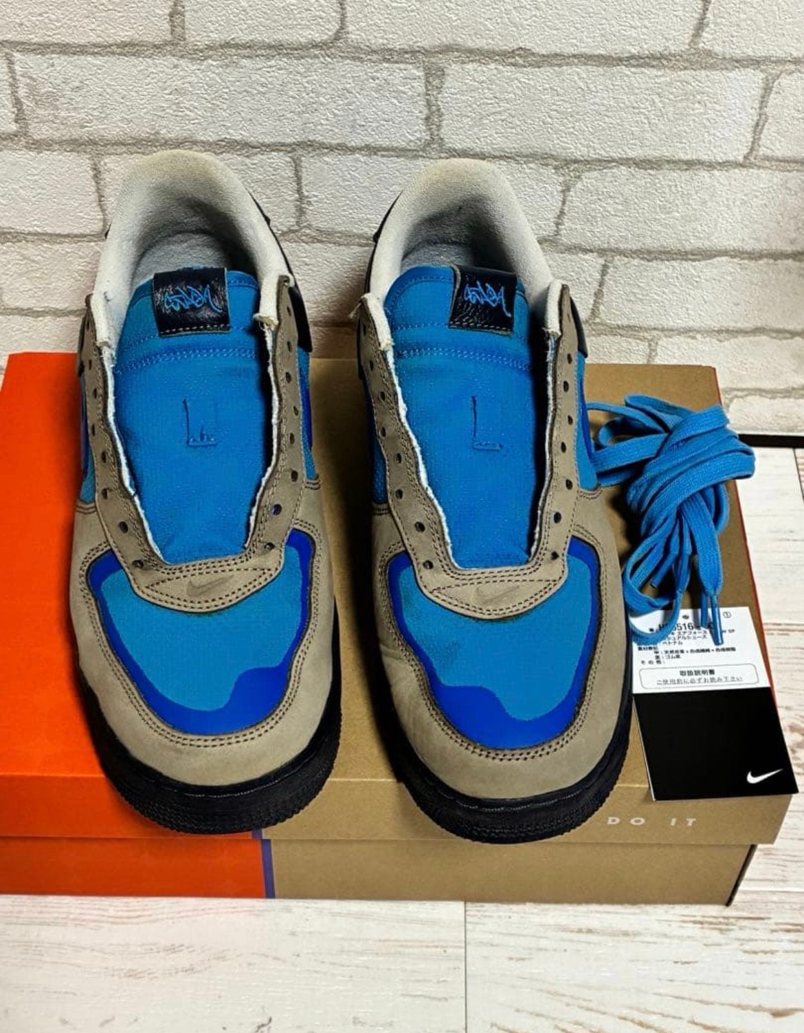 Stash × Nike Air Force 1 Low SP "Soft Grey and Harbor Blue" (2024)