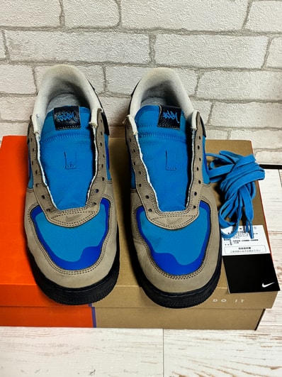Stash × Nike Air Force 1 Low SP "Soft Grey and Harbor Blue" (2024)