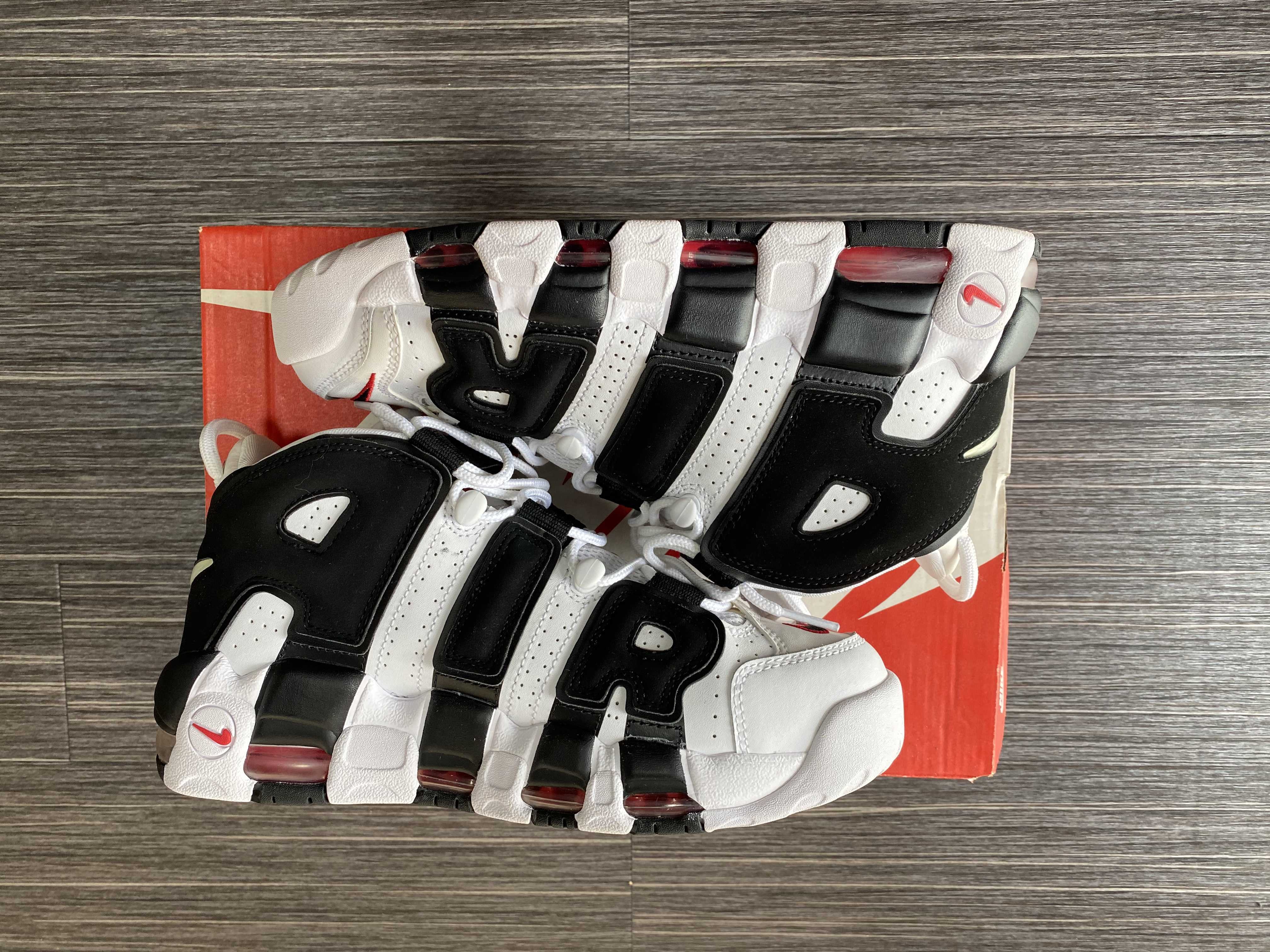 Nike Air More up Tempo "White/Black/University Red"(~2018)