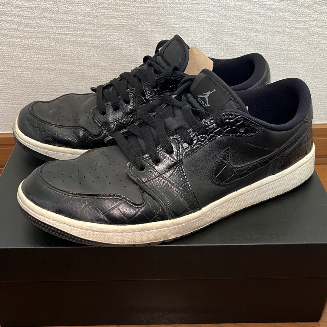 Nike Air Jordan 1 Low Golf "Black Crocodile Skin"