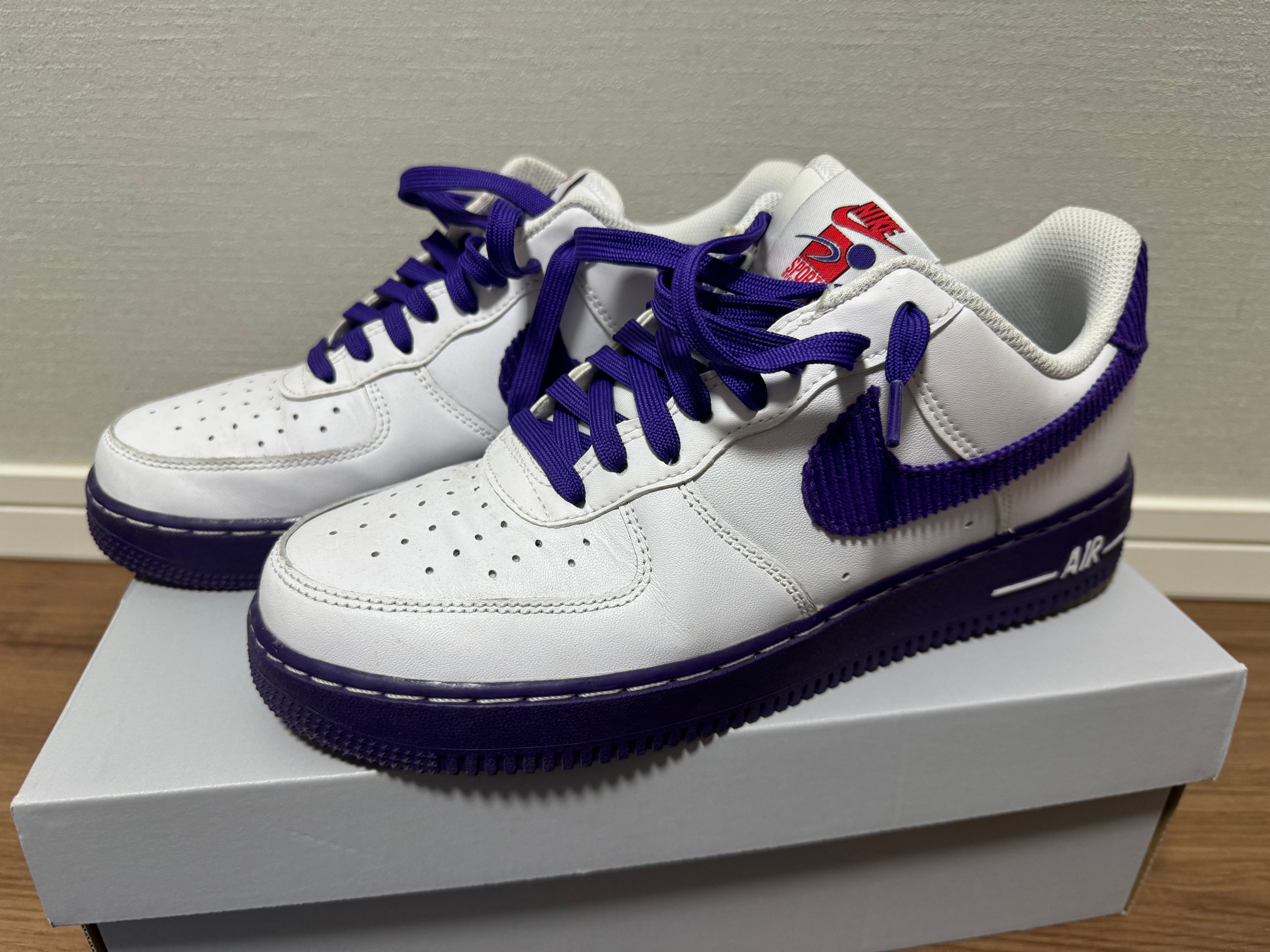 Nike Air Force 1 Low '07 EMB "White and Court Purple"