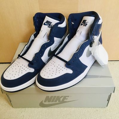 Nike Air Jordan 1 High OG CO.JP "White/Midnight Navy" (2020) (Standard Box)