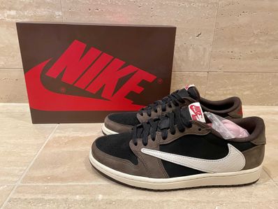 Travis Scott × Nike Air Jordan 1 Low OG SP-T "Black/Dark Mocha"