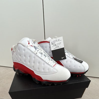 Nike Air Jordan 13 Retro Golf Cleat "White Red"