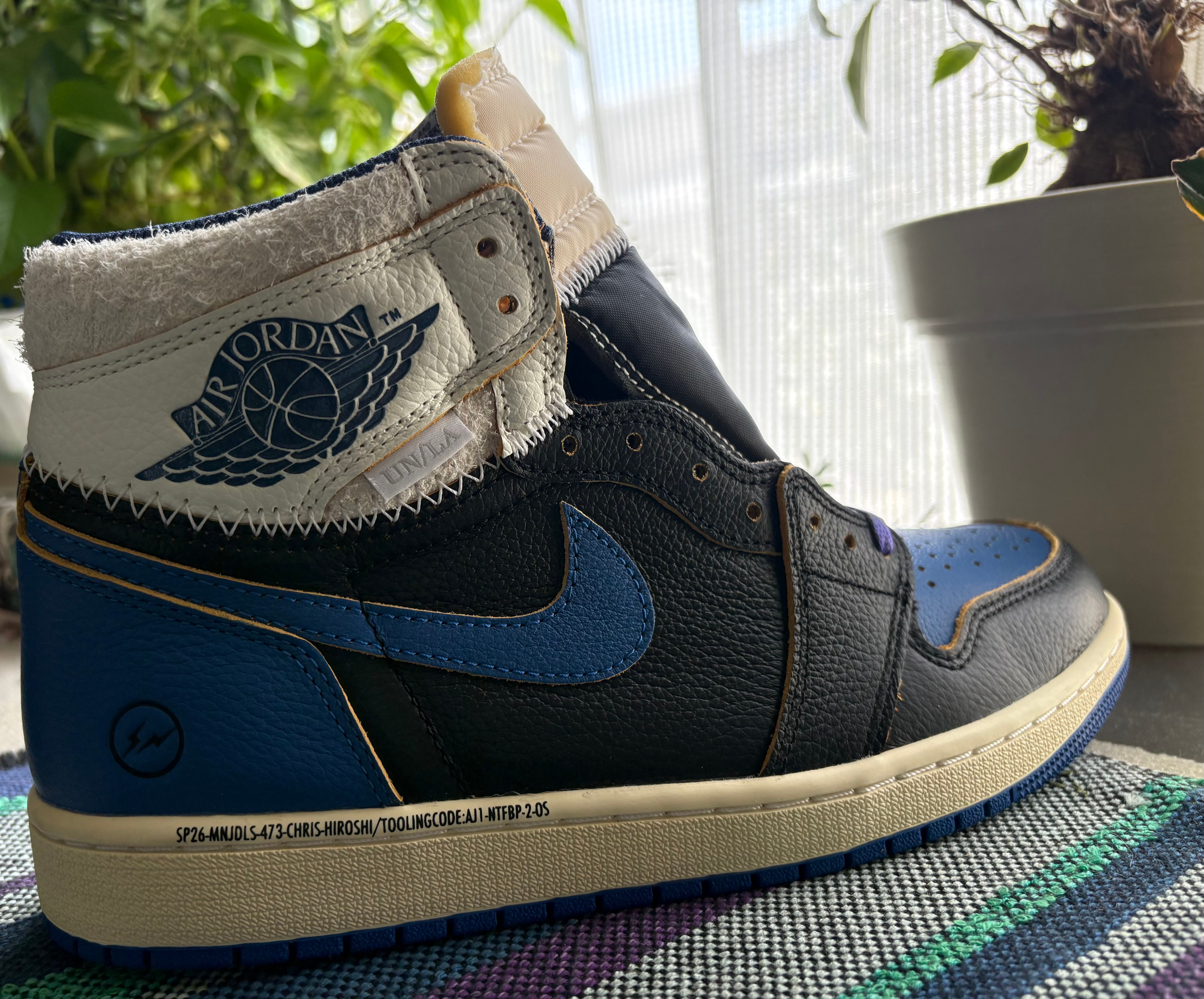 fragment design × UNION × Nike Air Jordan 1 High OG "Sport Royal"