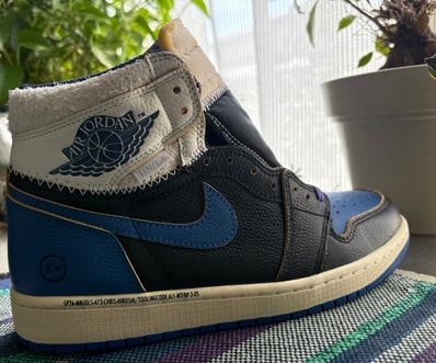 fragment design × UNION × Nike Air Jordan 1 High OG "Sport Royal"